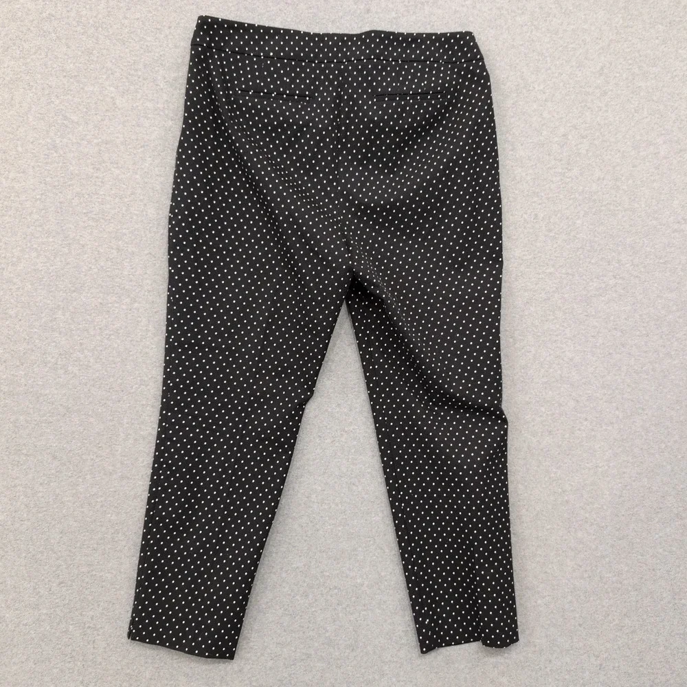 Talbots Chatham Ankle Pants Black White Polka Dot Size 14P - Picture 5 of 5